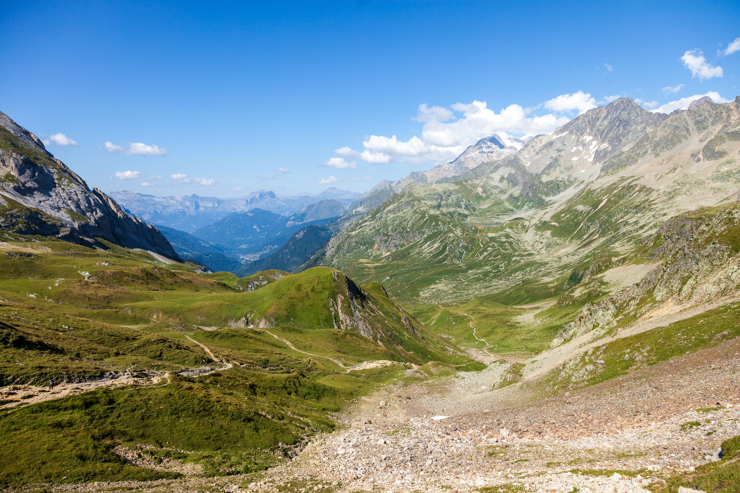 Вид с подъема назад