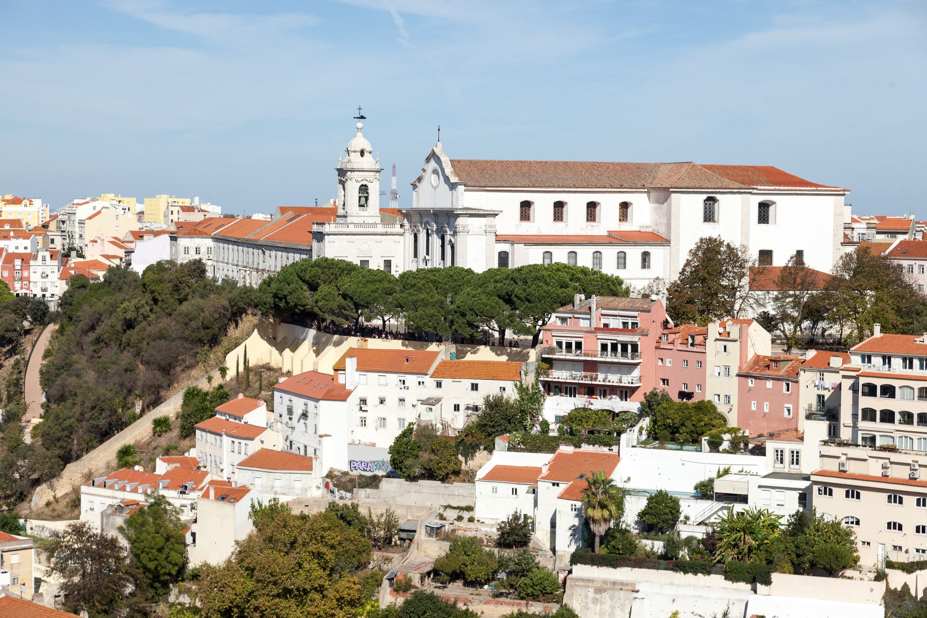 Вид с башни Замка Святого Георгия