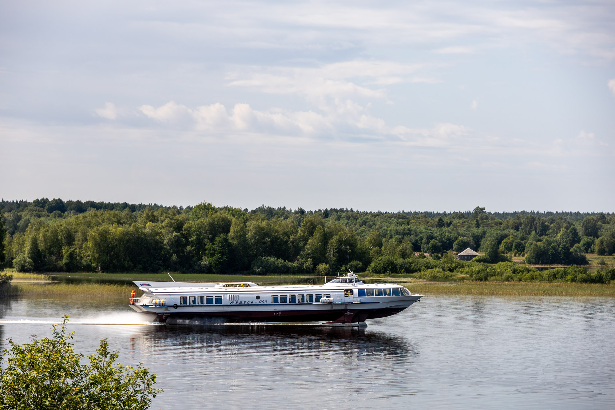 Метеор на подходе к Кижам