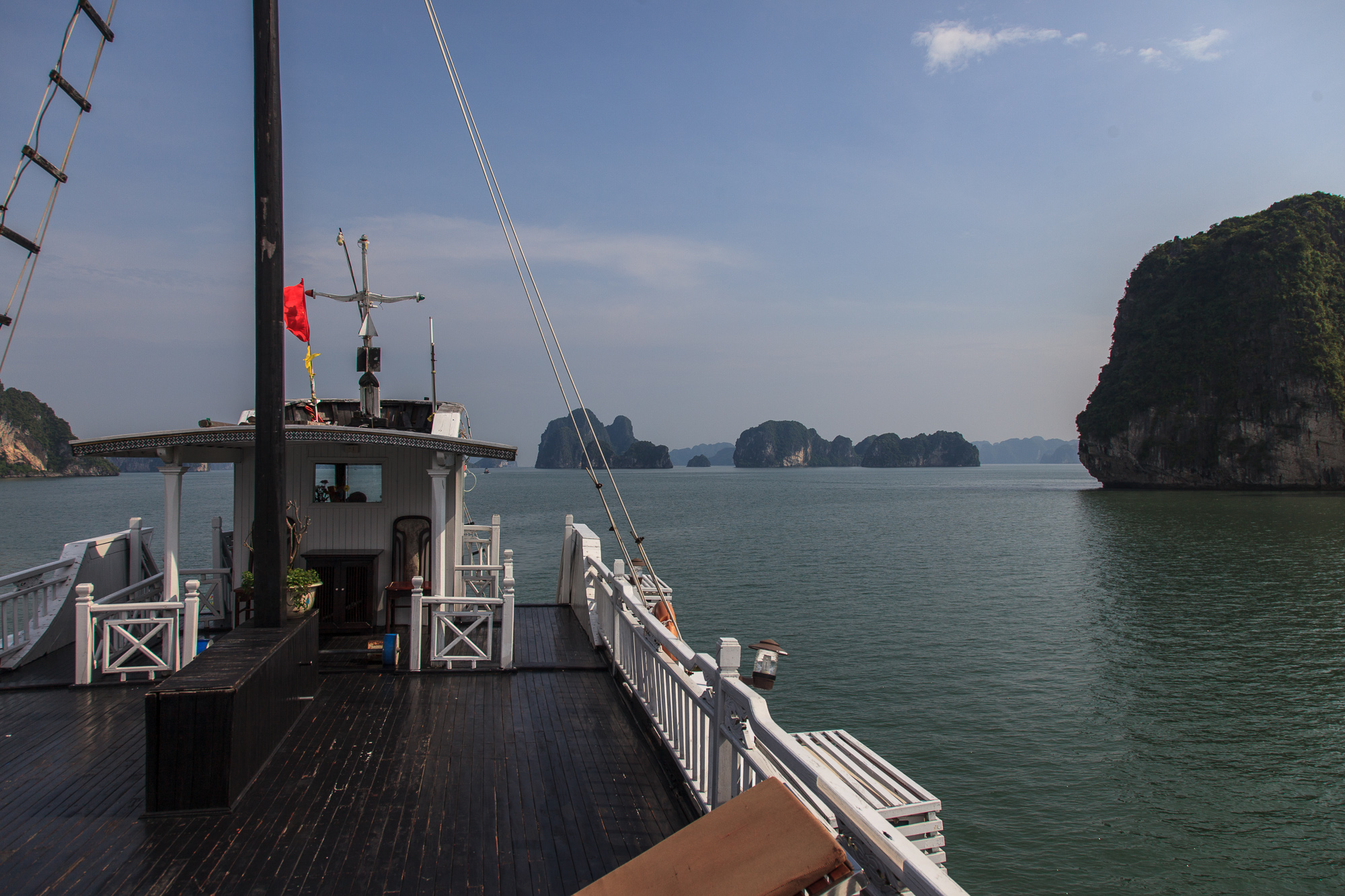 На верхней палубе