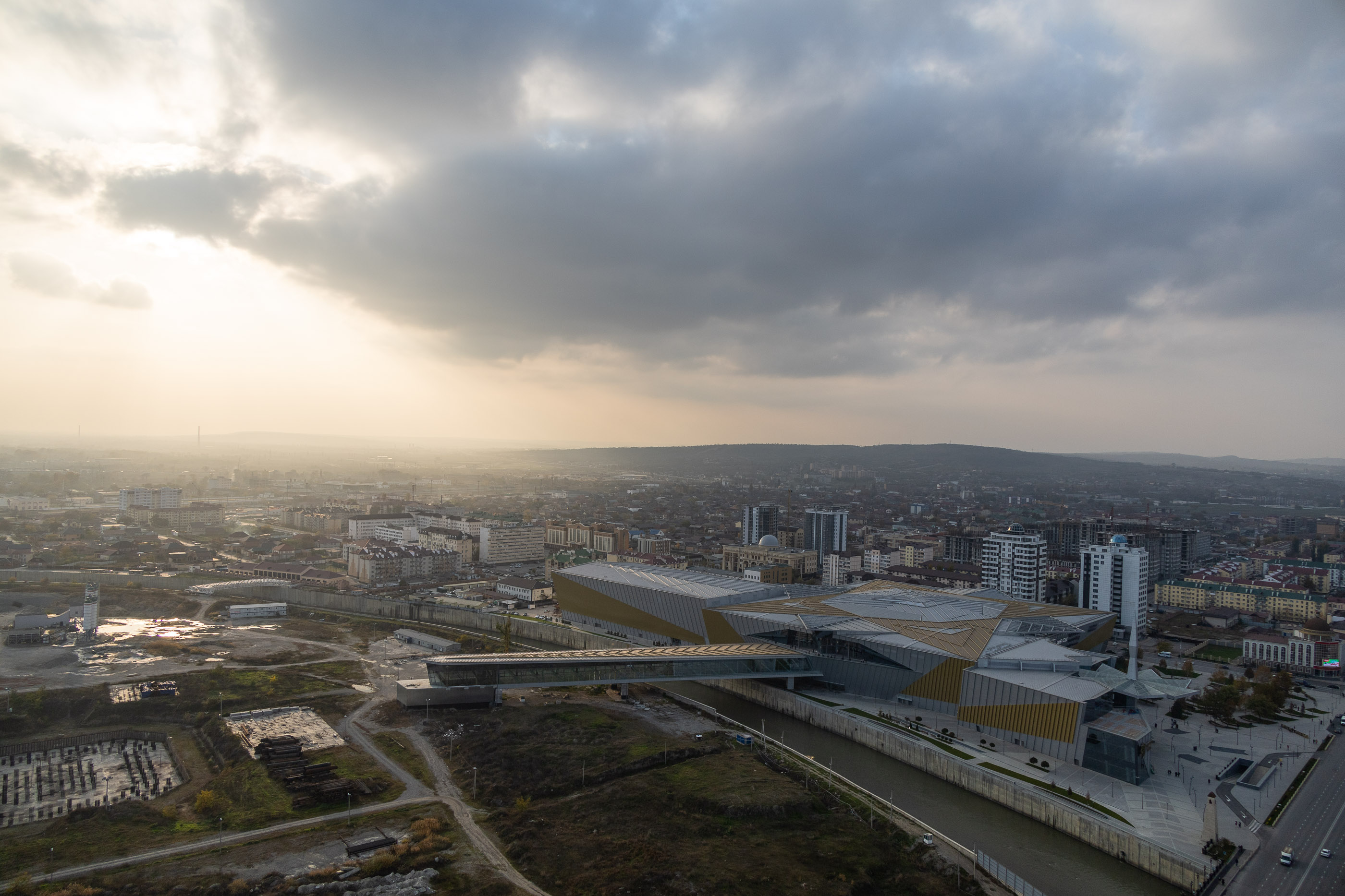 Вид со смотровой площадки Грозный-Сити